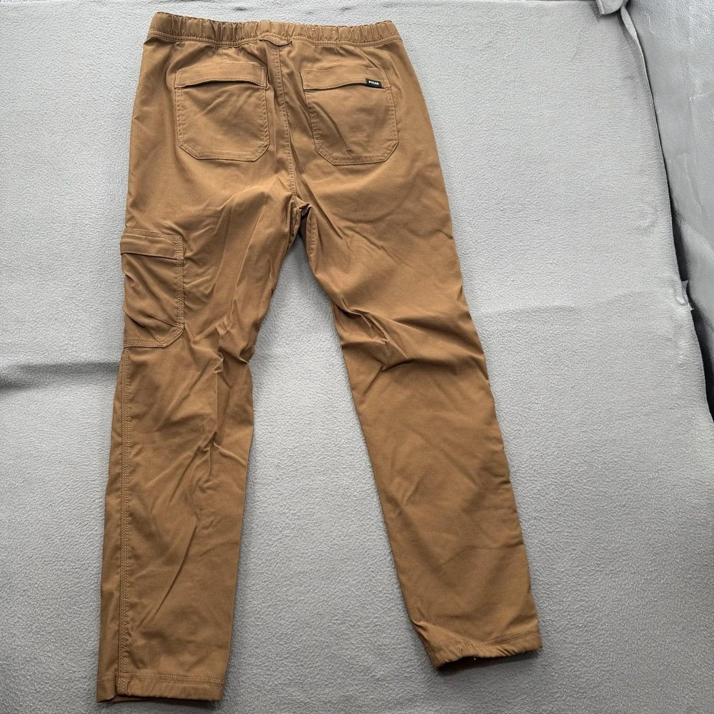 PrAna Pants Mens Large (32/29) Brown Cargo Standard Fit Stretch Hiking Travel